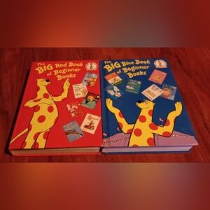 Dr Seuss "The Big Blue Book"  & "The Big Red Book" of Beginner Books Series